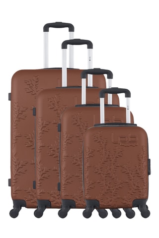 Set de 4 valises Naïs (XS/S/M/L) - 46/55/65/75 cm - Orange foncé