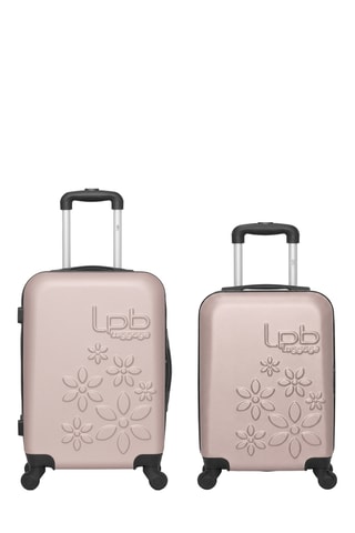 Valise cabine low-cost et valise cabine Eléonor (XS/S) - 46/55 cm - Rose clair