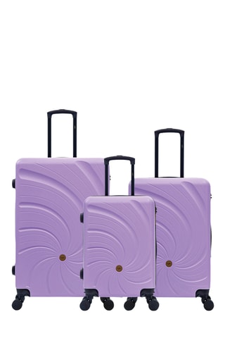 Set de 3 valises Serena (S/M/L) - 57/66,5/76,5 cm - Violet