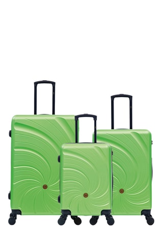 Set de 3 valises Serena (S/M/L) - 57/66,5/76,5 cm - Vert
