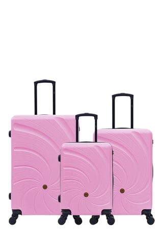 Set de 3 valises Serena (S/M/L) - 57/66,5/76,5 cm - Rose