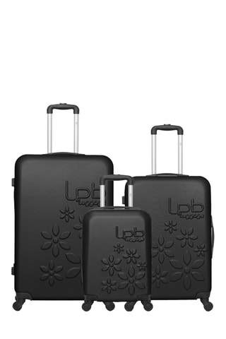 Set de 3 valises Eléonor (XS/S/M) - 46/55/65 cm - Noir