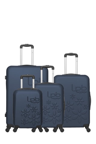 Set de 4 valises Eléonor (XS/S/M/L) - 46/55/65/75 cm - Bleu marine
