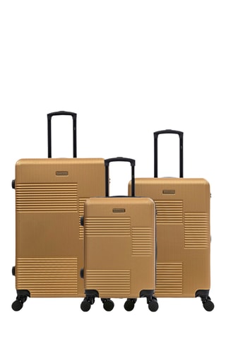 Set de 3 valises Livia (S/M/L) - 56,5/66/76,5 cm - Beige