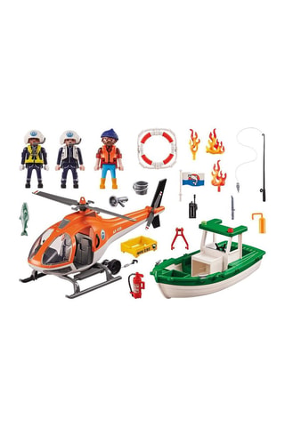 Action Coastal Fire Mission Playmobil Rescue - Desde 4 años
