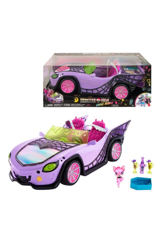 Coche Descapotable Ghoul Monster High - 3 piezas - Desde 4 años