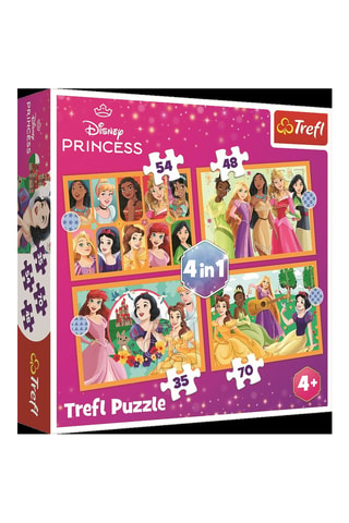 Puzle Princesas Disney 4 en 1 - 207 piezas - Desde 4 años