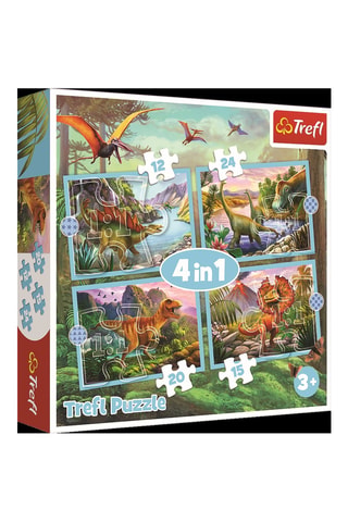 Puzle Dinosaurios 4 en 1 - 71 piezas - Desde 4 años