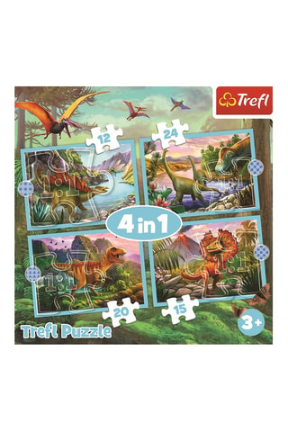 Puzle Dinosaurios 4 en 1 - 71 piezas - Desde 4 años