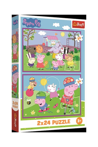 Puzle Peppa Pig en el recreo - 48 piezas - Desde 3 años