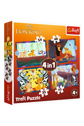Puzle El Rey León 4 en 1 - 207 piezas - Desde 4 años