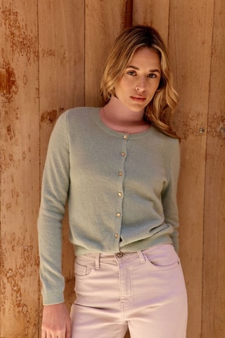 Gilet en laine Muriel - Vert foncé