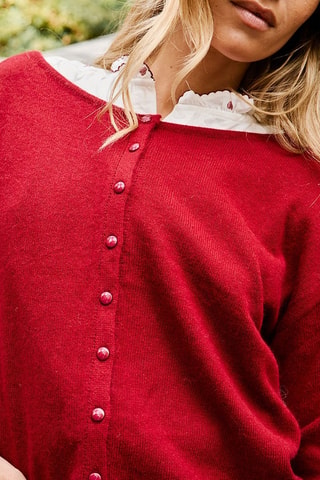Gilet en laine Mariane - Bordeaux