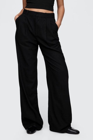 Pantalón de lino - Negro
