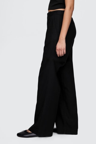 Pantalón de lino - Negro