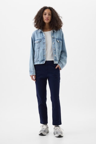 Pantalón 7/8 de algodón orgánico - Azul marino