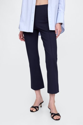 Pantalón skinny fit 7/8 de tiro alto - Azul marino