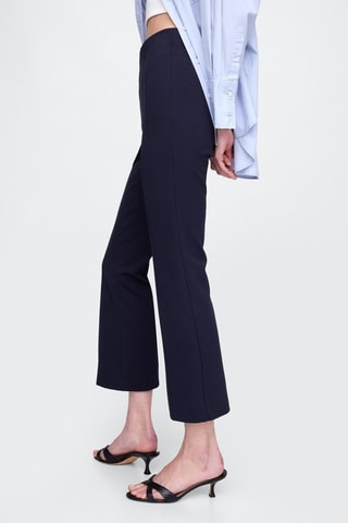 Pantalón skinny fit 7/8 de tiro alto - Azul marino