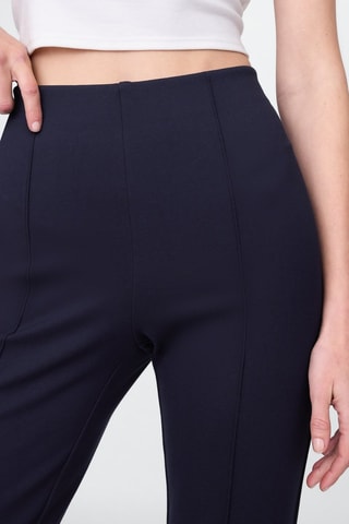 Pantalón skinny fit 7/8 de tiro alto - Azul marino