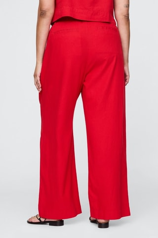 Pantalón de lino - Rojo