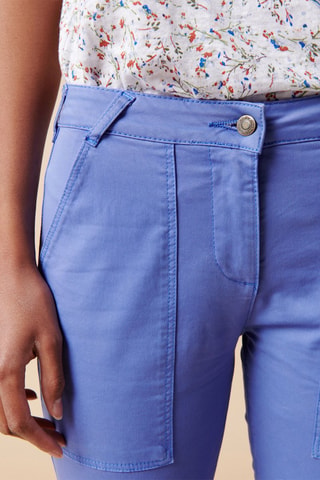 Pantalón cargo 7/8 de algodón orgánico Petrus - Malva
