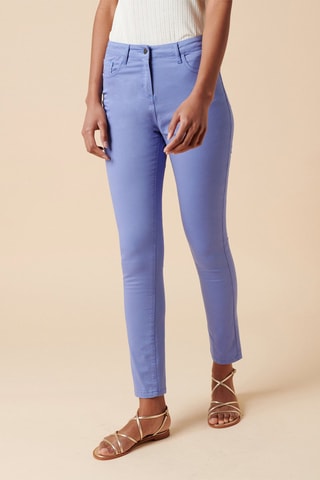 Pantalón slim fit de algodón orgánico Philemon - Malva