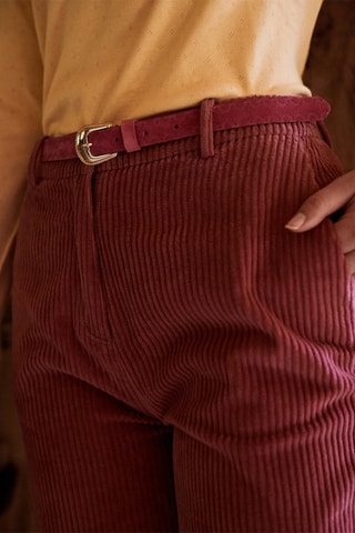 Pantalón de pana de tiro alto Pyrex - Burdeos