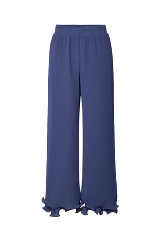 Pantalón palazzo - Azul - Selected