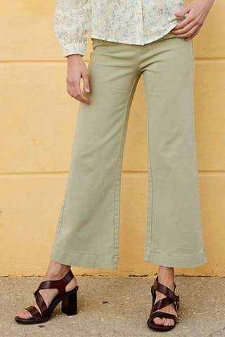 Pantalón 7/8 de tiro alto Prusse - Verde