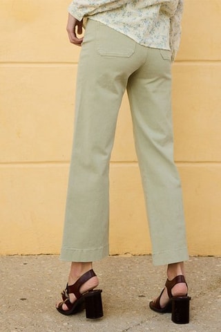 Pantalón 7/8 de tiro alto Prusse - Verde