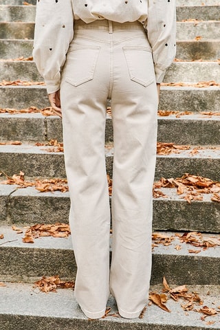 Vaquero de tiro alto Philipe - Beige