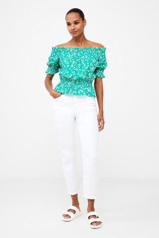 Top Shirred - Verde
