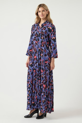Vestido camisero - Azul - Selected