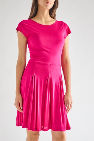 Vestido evasé Meadow - Fucsia