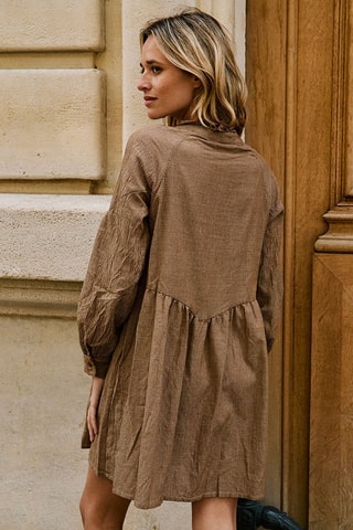 Vestido camisero Romy - Camel