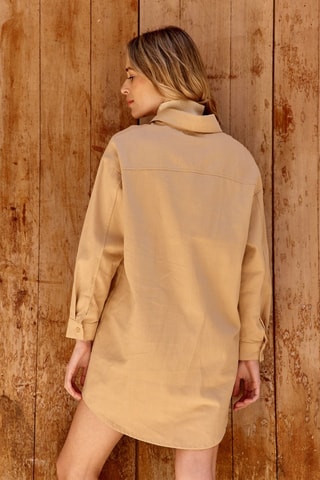 Vestido camisero Rime - Beige
