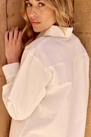 Vestido camisero Charlene - Blanco