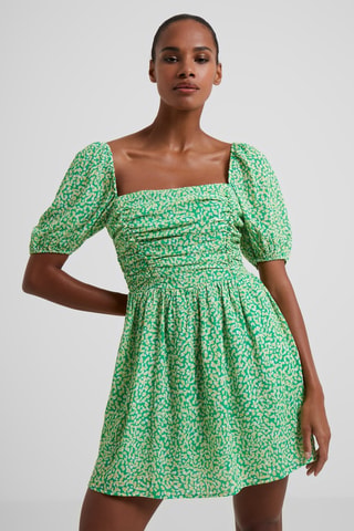 Vestido evasé Cadie - Verde