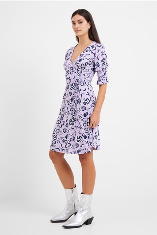 Vestido cruzado Claudette - Lila