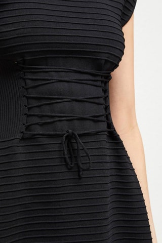 Vestido evasé Katie - Negro