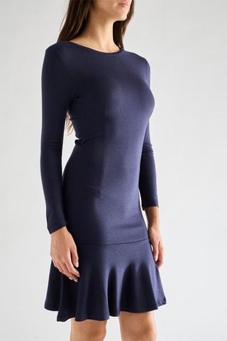 Vestido recto Tk - Azul marino
