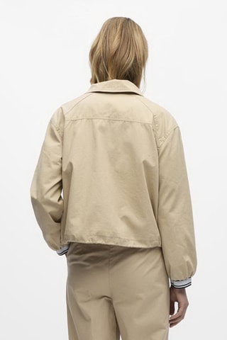 Cazadora de algodón orgánico - Beige - Selected