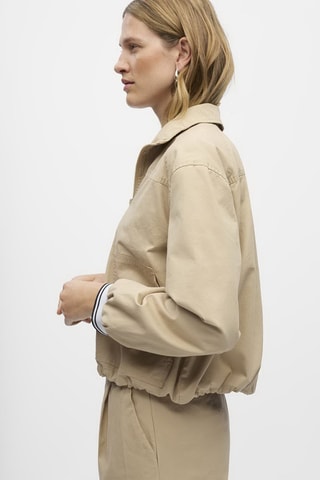 Cazadora de algodón orgánico - Beige - Selected