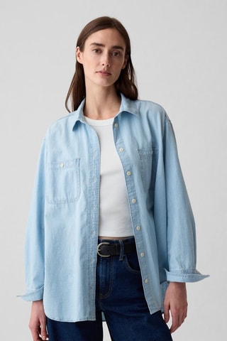Camisa vaquera oversize - Índigo