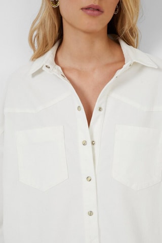 Camisa relaxed fit Paula - Blanco