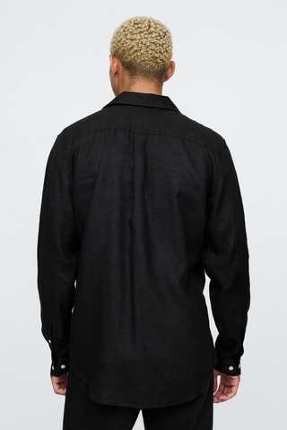 Camisa de lino - Negro