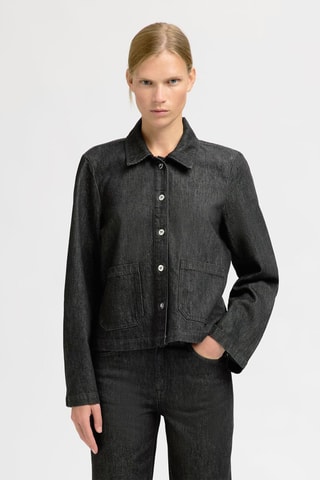 Camisa de algodón orgánico - Negro - Selected