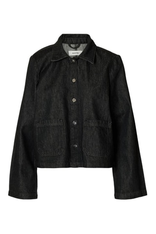 Camisa de algodón orgánico - Negro - Selected