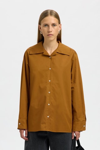 Camisa - Marrón - Selected