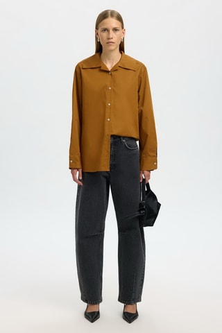 Camisa - Marrón - Selected